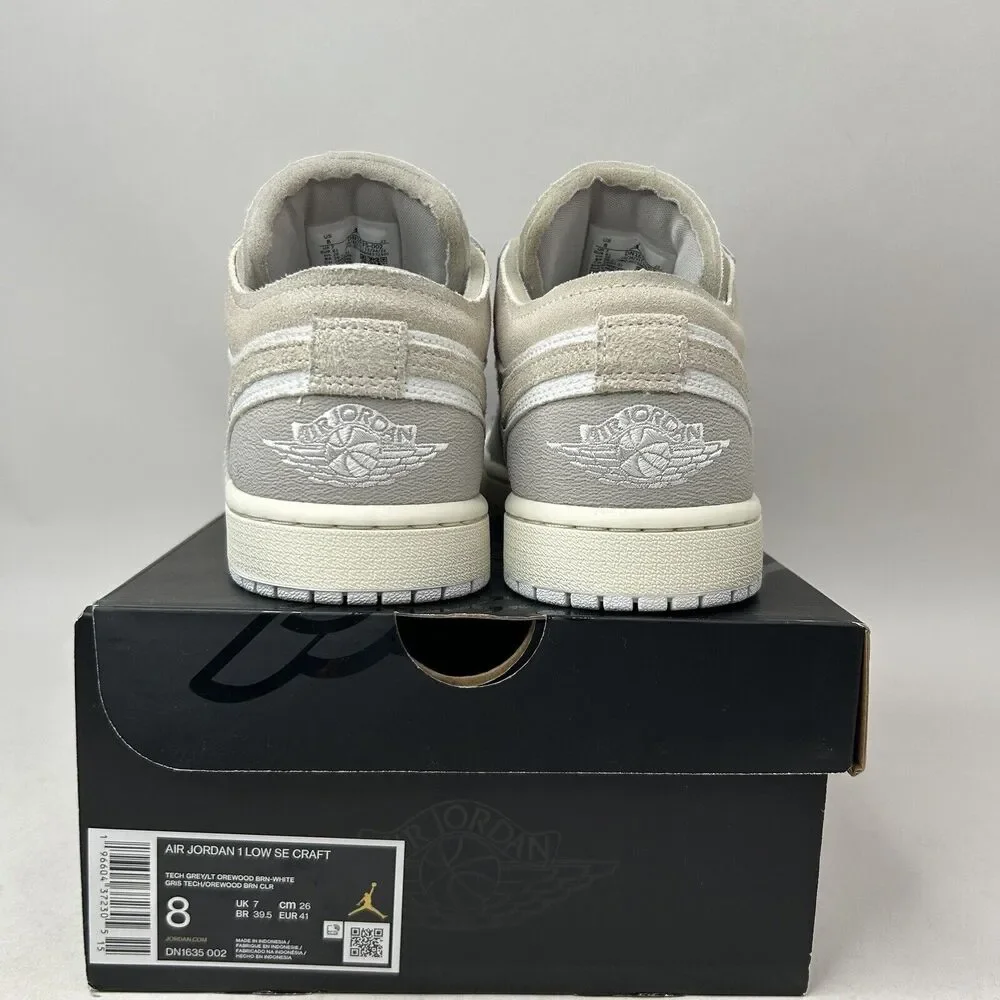 Nike Shoes Air Jordan 1 Low SE Craft Inside Out “Tech Grey” 2024